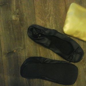 Slippers with Gold Purse NEW  Size Med and Large